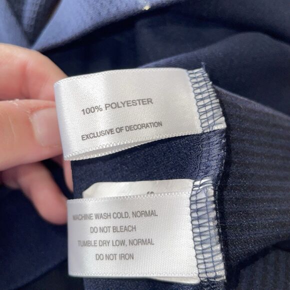 Cutter & Buck Mens West Virginia Mountaineers 1/4 Zip Pullover Navy Med EUC - Picture 9 of 11